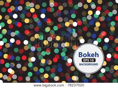 Multi color bokeh background