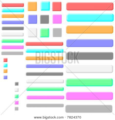Plastiglass parlaklık tuşları ve bannerları