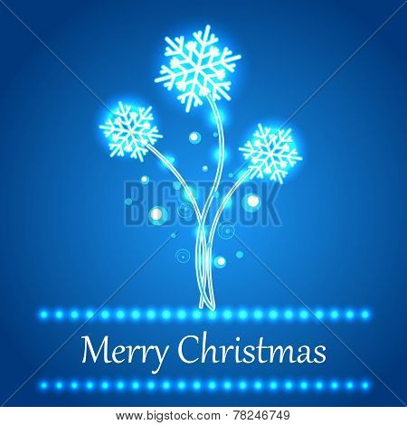 Christmas concept background with snowflakes.