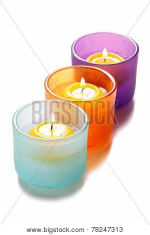 Glass Candlesticks