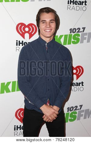 LOS ANGELES - DEC 5:  Markus Johns at the KIIS FM's Jingle Ball 2014 at the Staples Center on December 5, 2014 in Los Angeles, CA