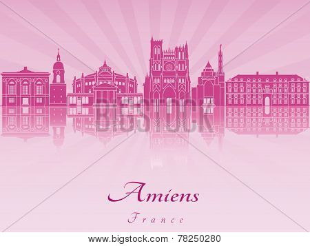 Amiens Skyline In Purple Radiant Orchid