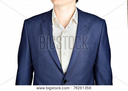 Sapphire For Men Suit Jacket Fine Checkered.