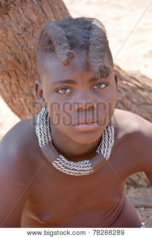 child from Himba tribe