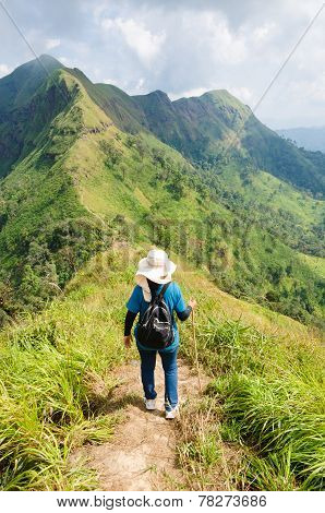 (khao Chang Puak) Mountains And Jungle In Thailand.