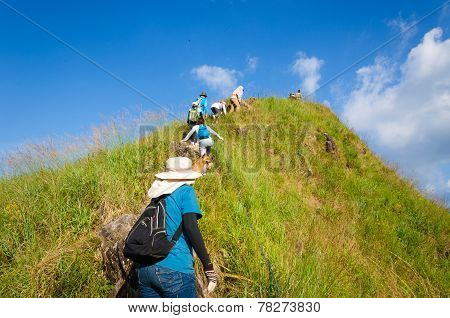 (khao Chang Puak) Mountains And Jungle In Thailand.