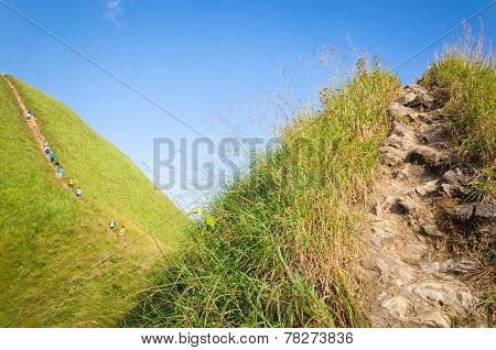 (khao Chang Puak) Mountains And Jungle In Thailand.