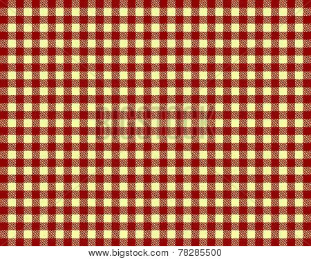 Tablecloth Pattern Red and yeloow