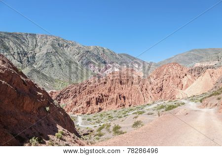 Los Colorados In Purmamarca, Jujuy, Argentina.