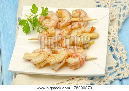 Several Garlic Shrimp