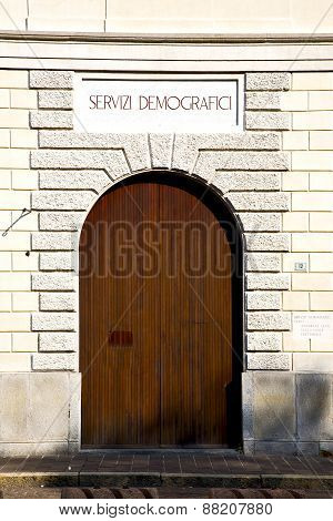 Door Italy  Lombardy     In  The Milano Old   Church