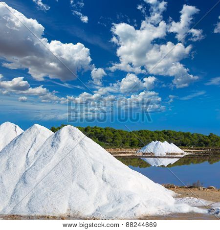 Mallorca Ses Salines Es Trenc Estrenc saltworks in Balearic Islands Spain