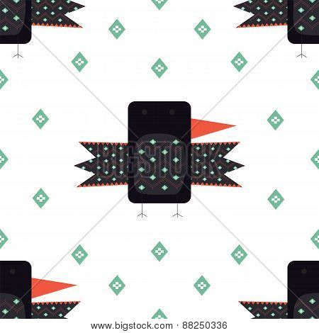 Birds seamless pattern