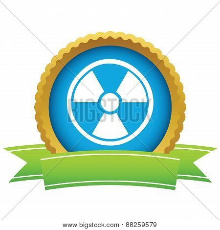Gold nuclear logo