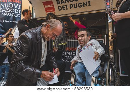 Les Gold Of The Tv Series Hardcore Pawn At Fuorisalone During Milan Design Week 2015