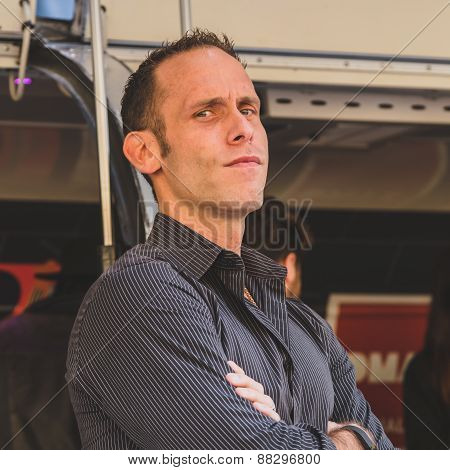 Seth Gold Of The Tv Series Hardcore Pawn At Fuorisalone During Milan Design Week 2015