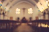 Church Interior Blur Abstract Background