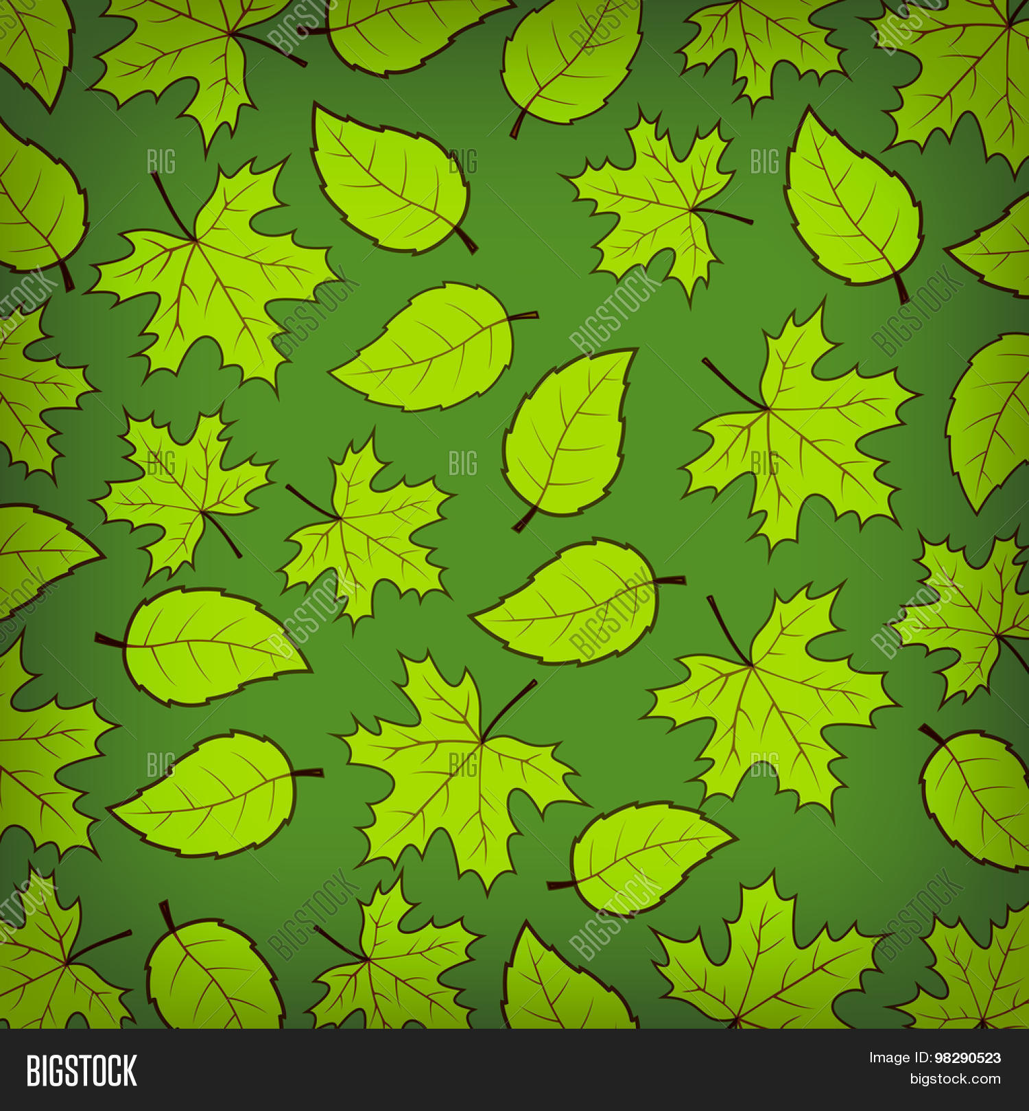 Leaves Gradient Background Autumn Leaves Vector & Photo (Free Trial) | Bigstock
