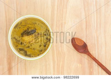 Curry Spicy Vegelable And Fish Grill