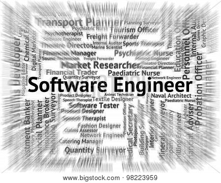 Software Engineer Shows Employment Mechanics And Employee