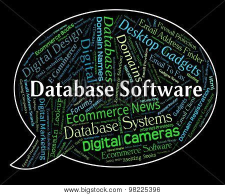 Database Software Means Text Computing And Freeware