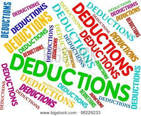 Deductions Words Indicates Clearance Promo And Reduce