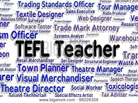 Tefl Teacher Means Hire Job And Occupations