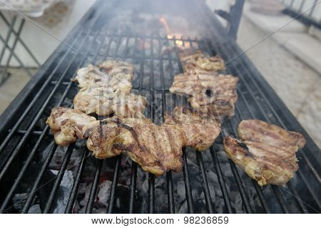 Grilled chicken barbecue