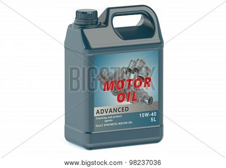 Blue Canister Motor Oil