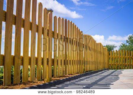 Fence On A Terrace
