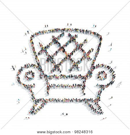 group  people  shape  chair rest
