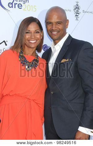 LOS ANGELES - AUG 8:  Salli Richardson Whitfield, Dondre T Whitfield at the 17th Annual HollyRod Designcare Gala at the The Lot on August 8, 2015 in West Hollywood, CA