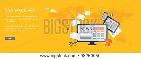 Design For Website Of Business News Online