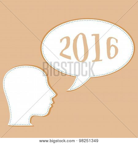 Peolple Head Icons Of People With Speech Bubbles. Communication Concept