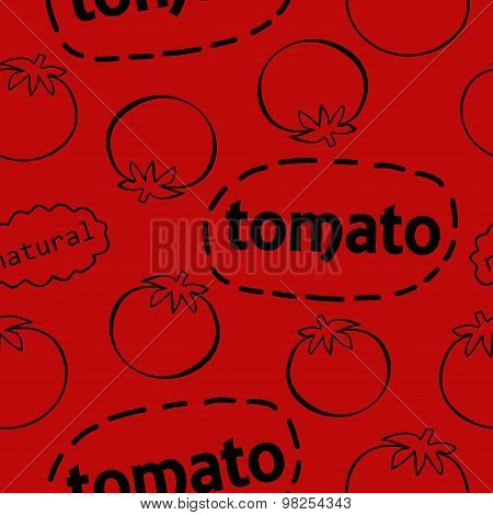 pattern with tomato