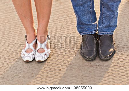 Male and female legs