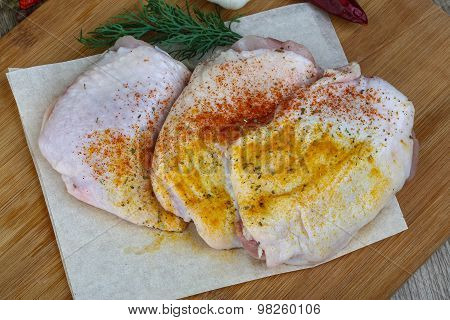 Raw Chicken Thights