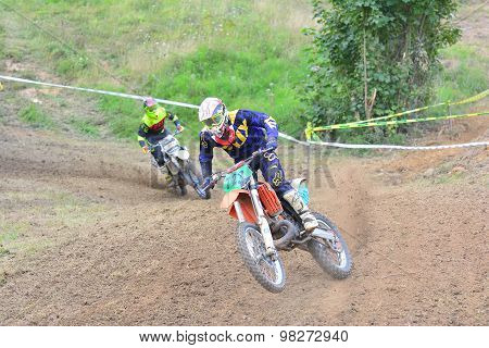 Motocross In Valdesoto, Spain.