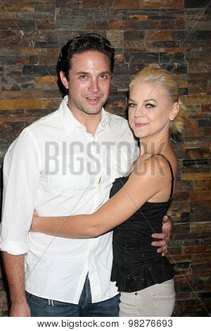 LOS ANGELES - AUG 8:  Brandon Barash, Kirsten Storms at the General Hospital Fan Club Luncheon Arrivals at the Embassy Suites Hotel on August 8, 2015 in Glendale, CA