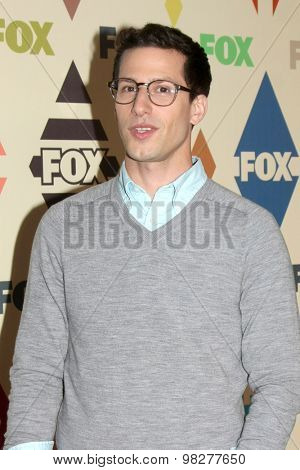 LOS ANGELES - AUG 6:  Andy Samberg at the FOX Summer TCA All-Star Party 2015 at the Soho House on August 6, 2015 in West Hollywood, CA