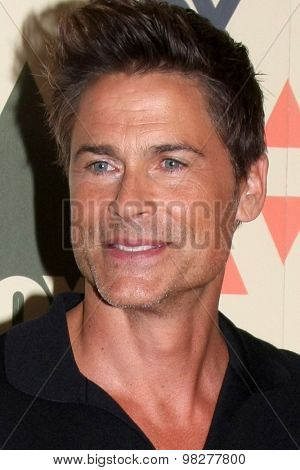 LOS ANGELES - AUG 6:  Rob Lowe at the FOX Summer TCA All-Star Party 2015 at the Soho House on August 6, 2015 in West Hollywood, CA