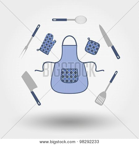 Kitchen icon set.