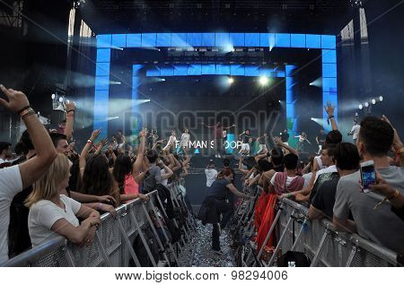 Crowd At A Rap Concert