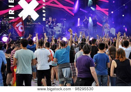 Party People At A Live Concert