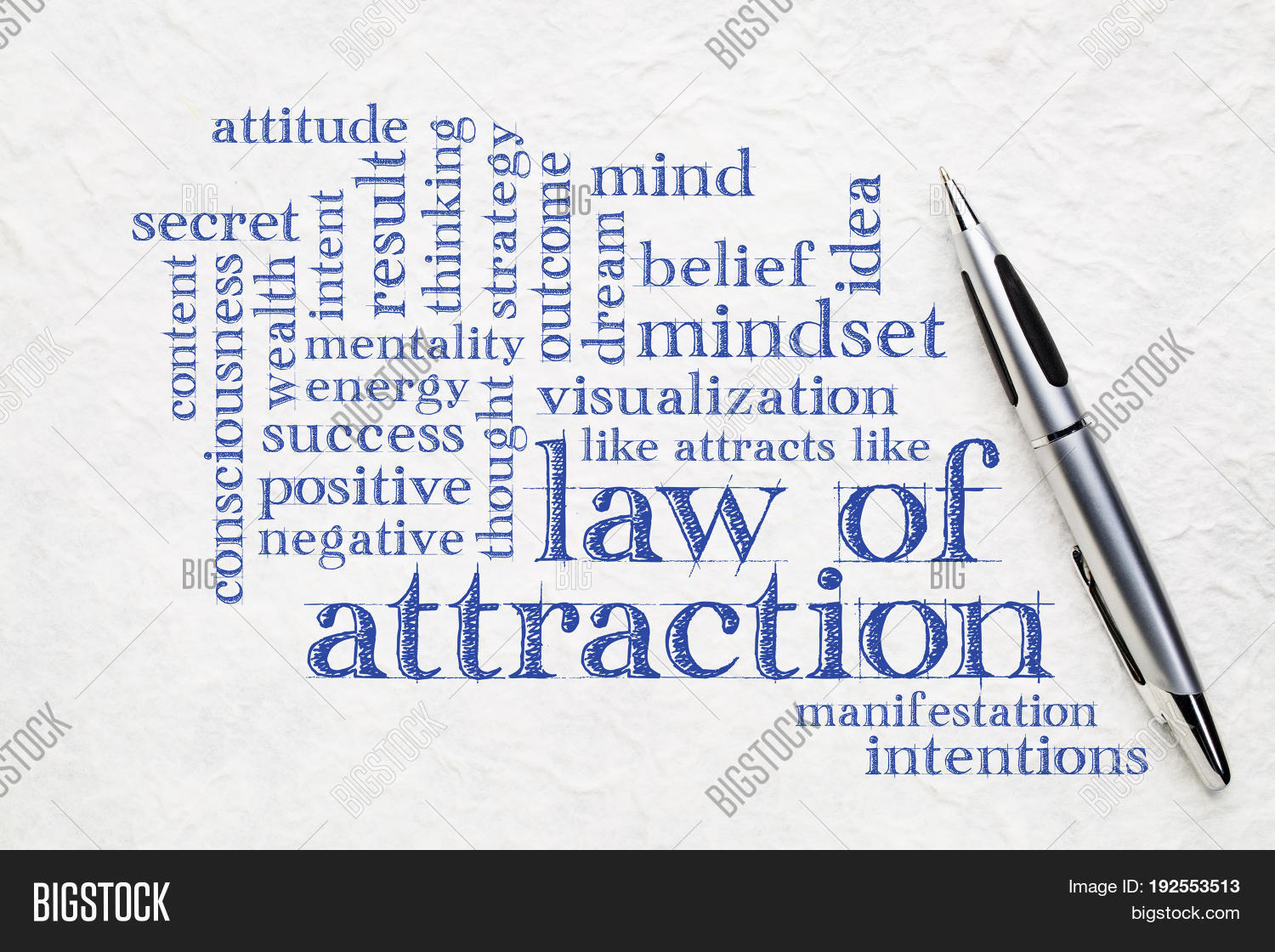 Law Attraction Word Image & Photo (Free Trial) Bigstock