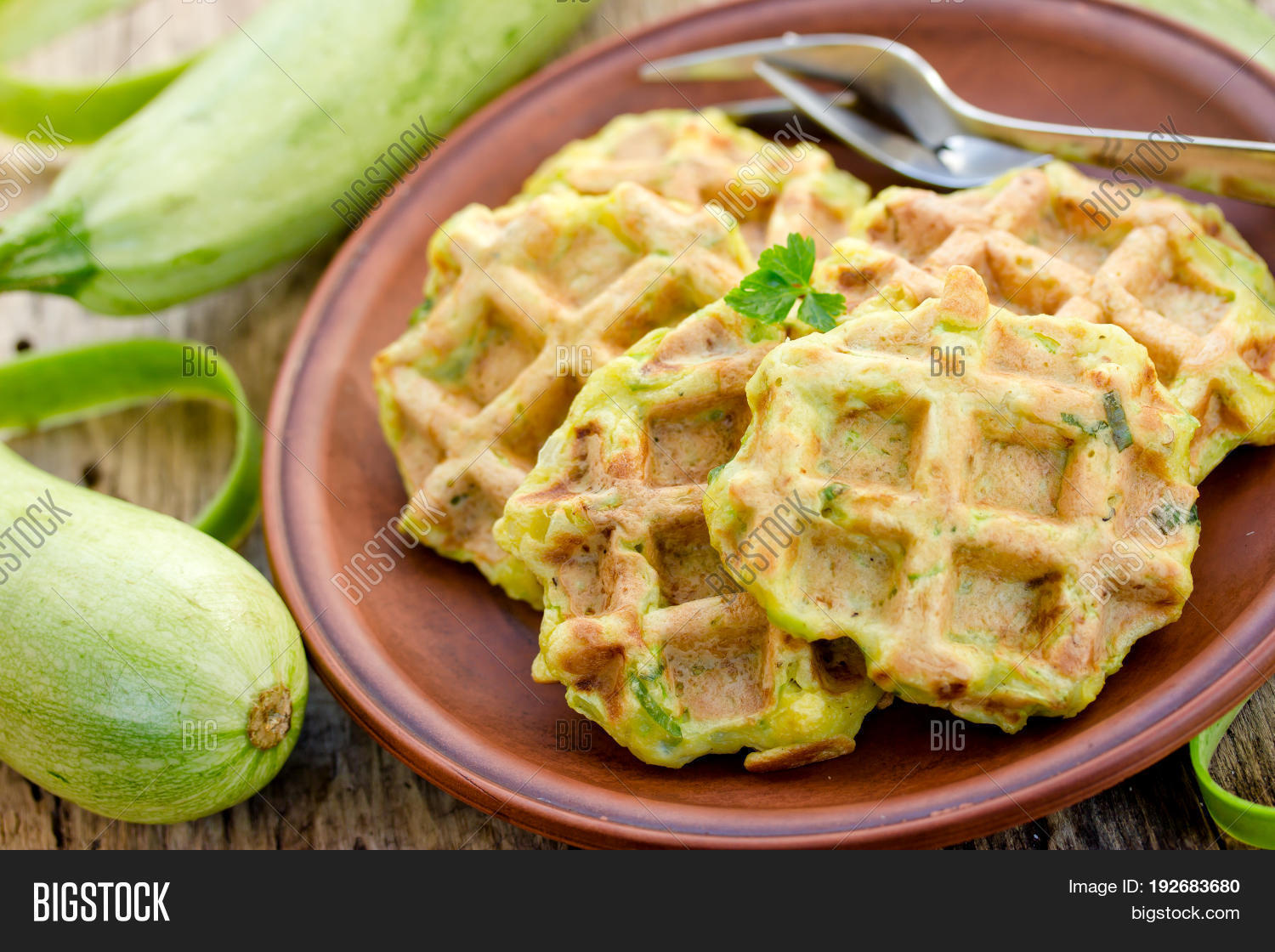 Zucchini Waffle Image & Photo (Free Trial) Bigstock