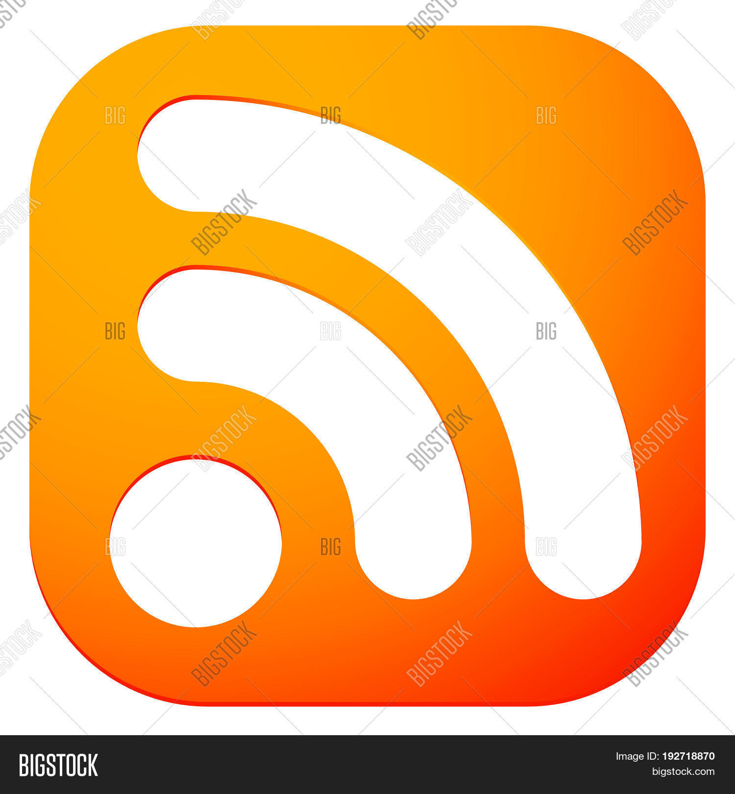 Signal Rss Icon Generic Signal Rss Vector & Photo (Free Trial) | Bigstock