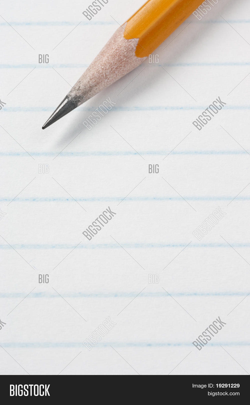 Pencil Across Lined Image & Photo (Free Trial) | Bigstock