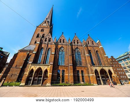 St Petri Church In Hamburg Hdr