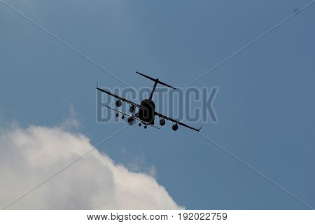London England 17th June 2017 Flypast over Buckingham Palace